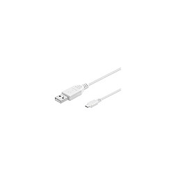 USB MICRO-B 180 BLANC 1.8m