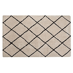 Acheter Beliani Tapis 160 x 230 cm beige et noir ADALAR