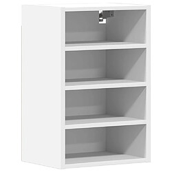 vidaXL Armoire suspendue blanc 40x29,5x60 cm bois d'ingénierie