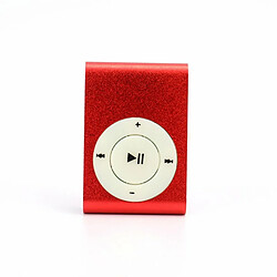 Sport Clip-Type Mini Lecteur Mp3 Stéréo Musique Haut-Parleur Charge Usb Rouge