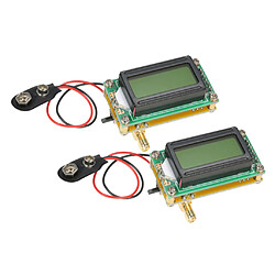 2 Pcs DIY Haute Précision Fréquence Compteur 1-500 MHz Module LCD Affichage Ham Radio