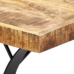 Maison Chic Table à manger | Table de salle à manger 180x90x76 cm Bois de manguier massif -GKD11592 pas cher