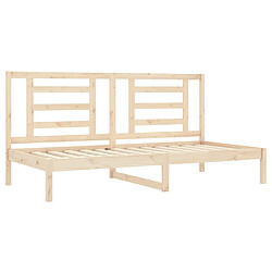 Avis vidaXL Lit de jour sans matelas 90x200 cm bois de pin massif