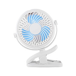 Clip On Fan Ventilateur USB Vent Fort Silencieux à Faible Bruit Pour Dorm Office Sky Blue