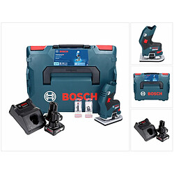 Bosch GKF 12V-8 Affleureuse sans fil 12V + 2x Batteries 6,0Ah + Chargeur rapide + Coffret de transport L-Boxx