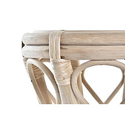 Avis Pegane Table d'appoint en bois de rotin coloris naturel - diamètre 30 x hauteur 40 cm