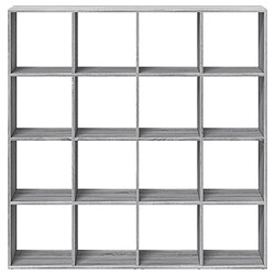 Acheter vidaXL Bibliothèque sonoma gris 137,5x29x137,5 cm bois d'ingénierie