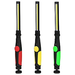 Avis Justgreenbox Lampes de travail à LED COB rechargeables USB magnétiques pliables et tournées, Rouge