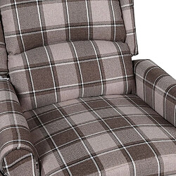 Maison Chic Fauteuil inclinable,Fauteuil luxe de relaxation de massage Beige Tissu -MN88024 pas cher