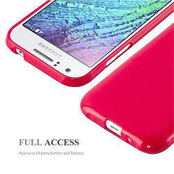 Cadorabo Coque Samsung Galaxy J1 2015 Etui en Rouge pas cher