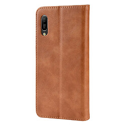 Acheter Wewoo Housse Coque Boucle magnétique rétro Crazy Horse Texture en cuir à rabat horizontal pour Huawei Y6 Pro 2019avec support et fentes cartes et cadre photo marron