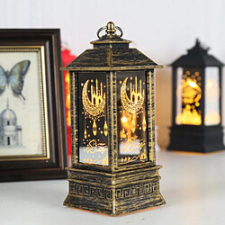 Avis Ramadan Eid Al-Fitr Décoration Crescent Moon Star Lantern LED Lumières Bronze L