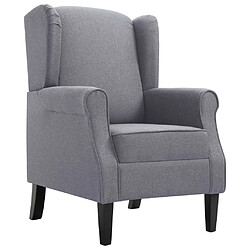 vidaXL Fauteuil gris foncé tissu