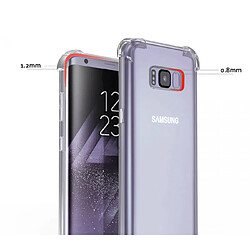 Acheter Evetane Coque ANTI CHOCS compatible avec Galaxy S8 Samsung silicone transparente avec bords renforcés