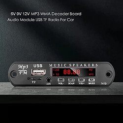 Avis Universal Board de décodeur MP3 6V 9V 12V USB, module radio FM AUX 3,5 mm TF - Kit audio automobile