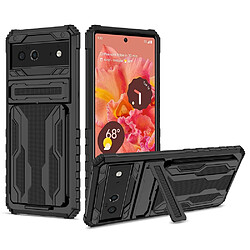 Coque en TPU anti-griffes avec porte-carte, noir pour votre Google Pixel 6