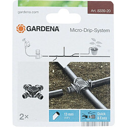 Gardena Dérivation en croix Micro-Drip-System Noir/Orange 35 x 20 x 19 cm 08339-20