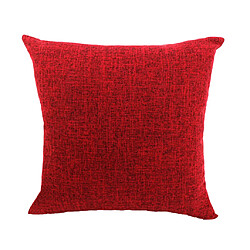 Couverture de taie d'oreiller taille lin lin jetable voiture décor vin rouge 60x60cm