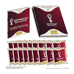 Coffret de 1 album hard cover + 15 pochettes + 3 pochettes offertes de cartes a collectionner PANINI - World cup 2022