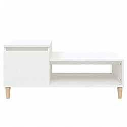 Acheter vidaXL Table basse Blanc 100x50x45 cm Bois d'ingénierie