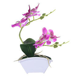 Orchidée Artificielle Bonsaï Fausse Fleur Intérieur Extérieur Bureau Décor à La Maison Violet