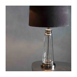 Acheter Endon Lampe de table Winslet en Verre, Verre martelé transparent et tissu ivoire