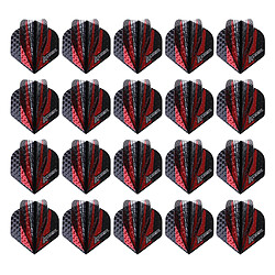 20pcs professionnels dart vols en plastique queue aileron dards protecteurs type s