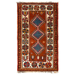 Vidal Tapis de laine 168x95 orange Gabbeh