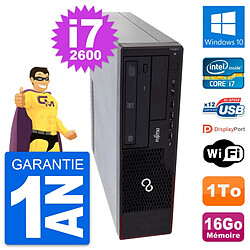 PC Fujitsu Esprimo E910 DT Intel i7-2600 RAM 16Go Disque Dur 1To Windows 10 Wifi - Occasion