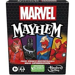 Disney Karciana Marvel Mayhem Jeu de Cartes avec Les Super-héros Marvel, Jeu Familial Amusant pour Les Joueurs à partir de 8 Ans, Jeu Rapide avec des principes Simples