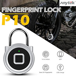 Avis ANYTEK P10 INTELLIGENT SANS CLÉ SERRURE À EMPREINTES DIGITALES CADENAS PORTE BAGAGES CAS SERRURE(ATK-P10)