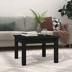 Maison Chic Table basse,Table Console Table d'appoint, Table pour salon Noir 45x45x30 cm Bois massif de pin -MN80581