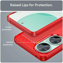 Avis Htdmobiles Coque pour Huawei Nova 11i - housse etui silicone gel carbone + film ecran - ROUGE