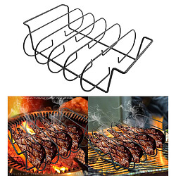 Avis Non-Bâton Nervure Plateau Barbecue Stand Barbecue Rôti Rack Fer Griller Barbecue de Poulet Côtes de Boeuf Rack Griller