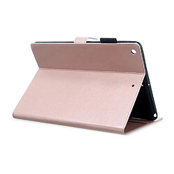 Acheter Etui en PU papillon avec support or rose pour votre Apple iPad 10.2 (2019)