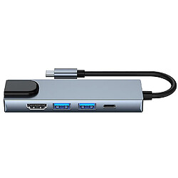 Acheter Universal 5in1 MultiPort Type-C Docking Station USB-C à 4K HDMI RJ45 PD