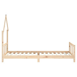 Maison Chic Lit simple Cadre de lit pour enfants,Lit d'Enfant Moderne 90x200 cm bois de pin massif -MN74385 pas cher