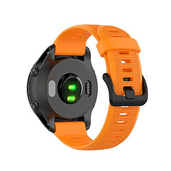 Bracelet de rechange compatible pour Garmin Forerunner 945/935 Fenix5 Quatix5 Sapphire Approach S60 Orange