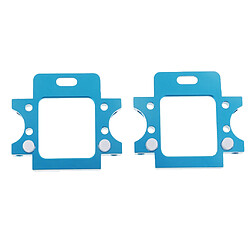 2x Fixation de boîte de vitesses arrière en aluminium pour HSP 94103 94123 94111 94107 94108 Bleu