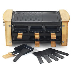 Avis Appareil à raclette 6 personnes 900w + grill - kcwood.6rp - KITCHEN CHEF