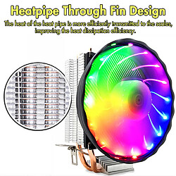 LED RGB CPU Refroidisseur 4pin de Refroidissement Radiateur pour 939/940/938/FM1/FM2/AM4/AM3 /AM3/AM2 /AM2, AMDX2X3X4/A10/A8/A6/A4/Athlon-