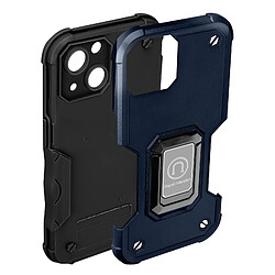 Avizar Coque iPhone 14 Antichoc Hybride avec Anneau Support Magnétique Bleu