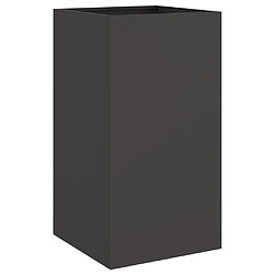 Maison Chic Jardinière,Bac à fleurs - pot de fleur noir 42x38x75 cm acier laminé à froid -GKD19481