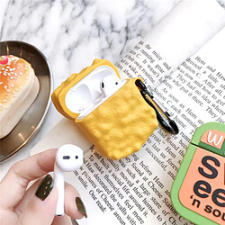 GUPBOO Airpods Coque Housse Étui Protecteur Compatible pour AirPods 3-Pépites de poulet en silicone avec sauce aigre-douce