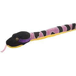 Wild Republic peluche serpent Timber Rattle de 137 cm coloré