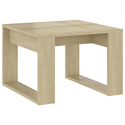 vidaXL Table d'appoint Chêne sonoma 50x50x35 cm Bois d’ingénierie