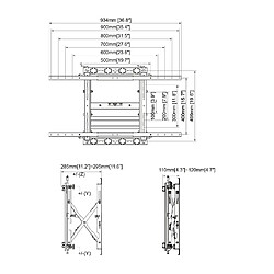 Acheter Kimex Support mur d'images pour écran TV 43''- 110''- Push Pull