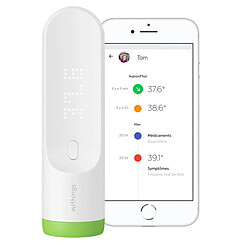 Thermomètre Temporal Connecté Wifi Bluetooth HotSpot Sensor Withings - Blanc pas cher