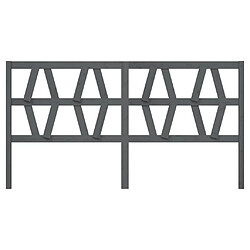 Avis Maison Chic Tête de lit scandinave pour lit adulte,Meuble de chambre Gris 206x4x100 cm Bois massif de pin -MN51932