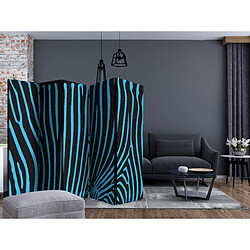 Artgeist Paravent - Zebra pattern (turquoise) II [Room Dividers] [225x172]